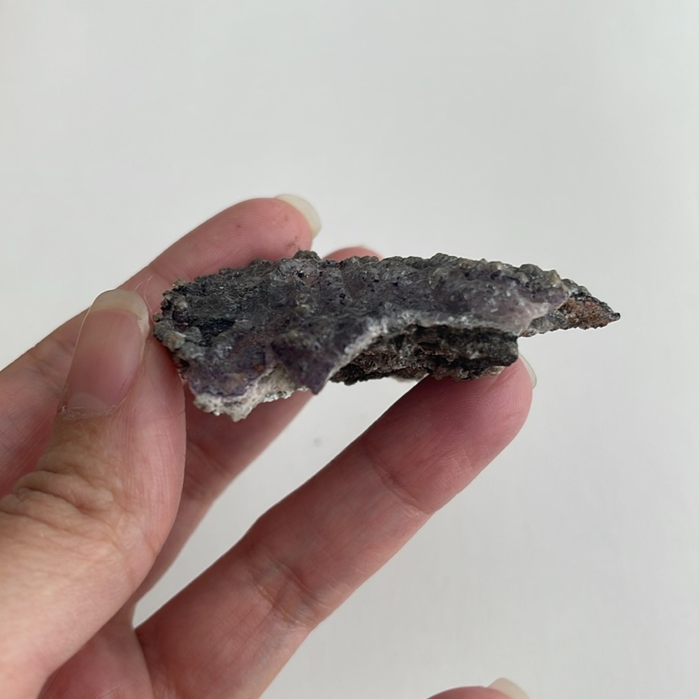 Fluorite and selenite crystal cluster - Picture 3 of 6